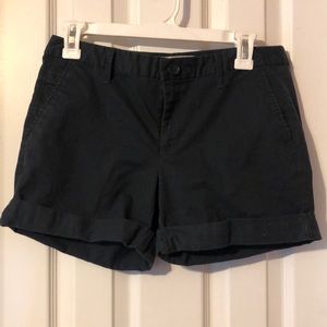 Banana Republic navy blue chino shorts